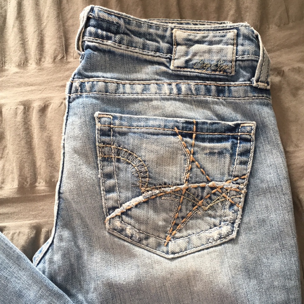 Women's Big star sweet flare ultra low rise jeans
